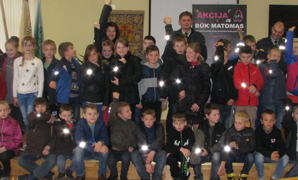 Socialinė saugumo akcija BŪK MATOMAS